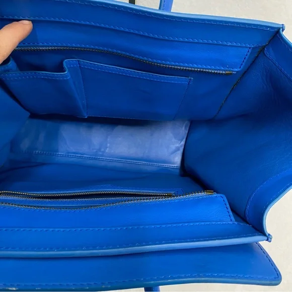 Celine Blue Luggage Tote - Picture 6 of 12